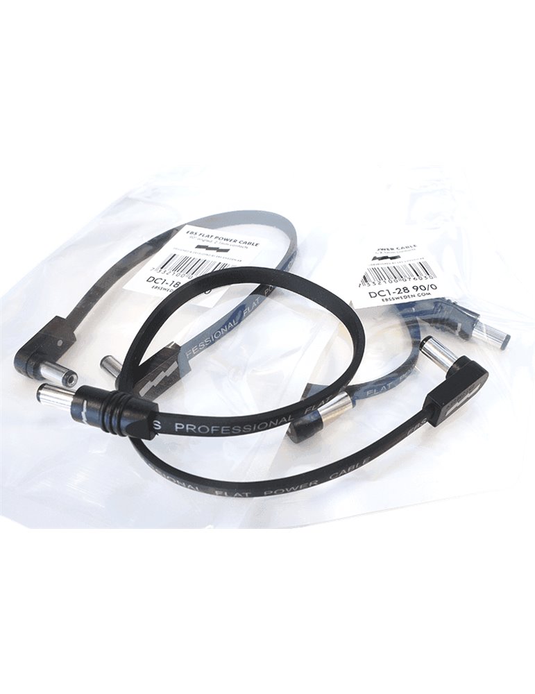 CABLE ALIMENTACIÓN AA FLAT Negro - 48 cm