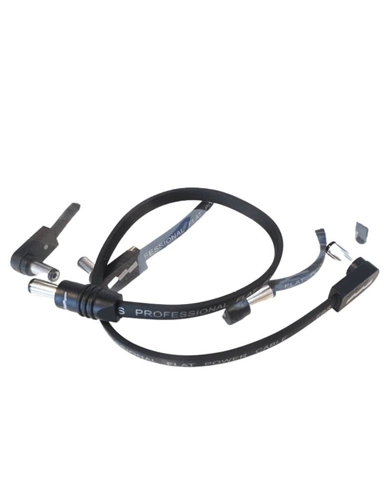 CABLE ALIMENTACIÓN SA FLAT Negro - 18 cm