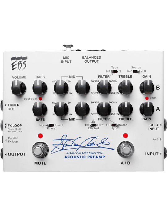 PREAMPLIFICADOR ACÚSTICO STANLEY CLARKE - 2 CANALES