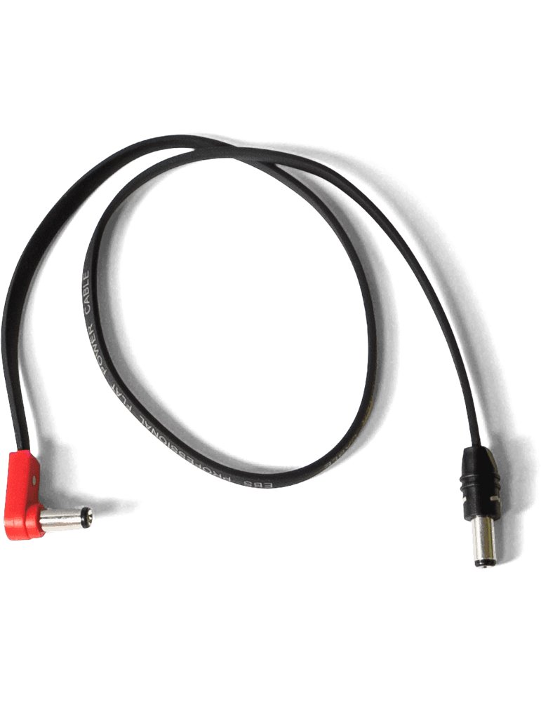CABLE ALIMENTACIÓN SA FLAT Negro (Polaridad Invertida) - 48 cm 