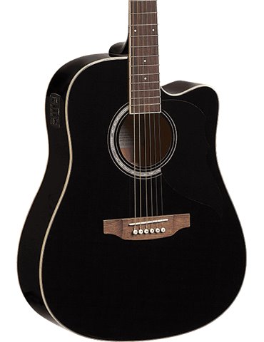 GUITARRA ACÚSTICA DREADNOUGHT RANGER 6 A/E CUTAWAY - Negra