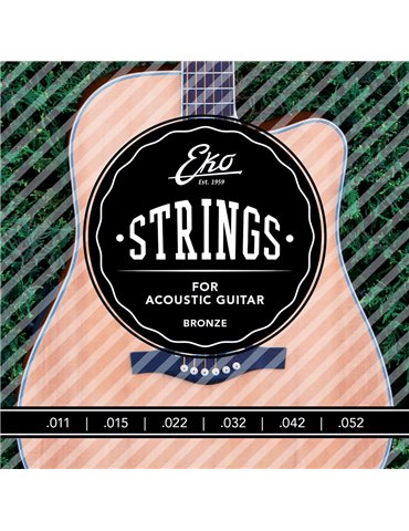 JUEGO ACÚSTICA BRONZE 80/20 MEDIUM LIGHT 11-52