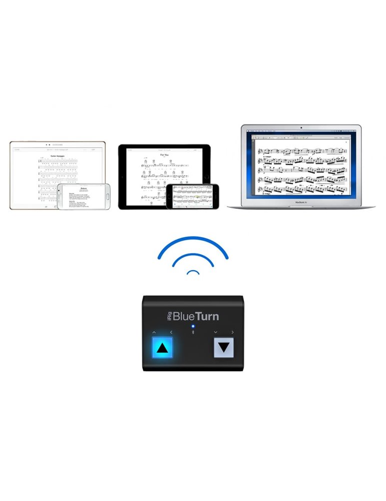 Cambiador de página Bluetooth para iPhone, iPad, Mac y Android