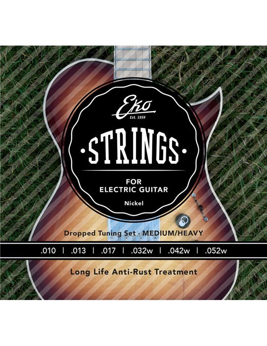 JUEGO GUITARRA ELÉCTRICA NICKEL REGULAR 10-52