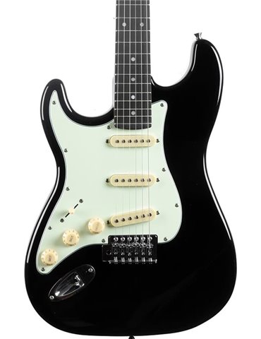 Guitarra eléctrica Eko Starter ST300 tipo Strat - Negra (zurdos)