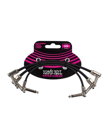CABLE EB PACTH FLAT RIBBON 6? NEGRO - PACK 3