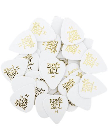 PACK 144 UD. PÚAS CELLULOID BLANCA - HEAVY (0,94 mm)