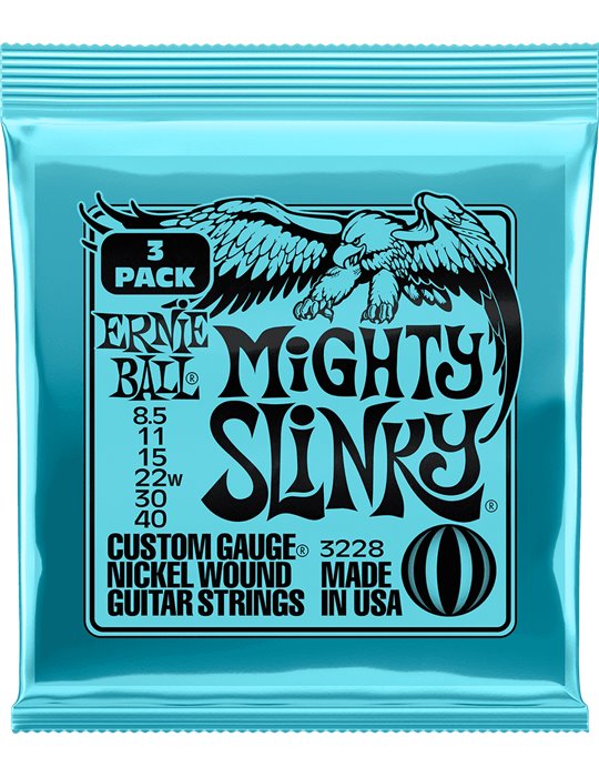 JUEGO ELÉCTRICA SLINKY MIGHTY 8.5-40 TRIPACK (3)