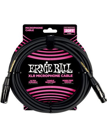 CABLE EB MICRÓFONO CLASSIC XLR-XLR NEGRO - 6 m