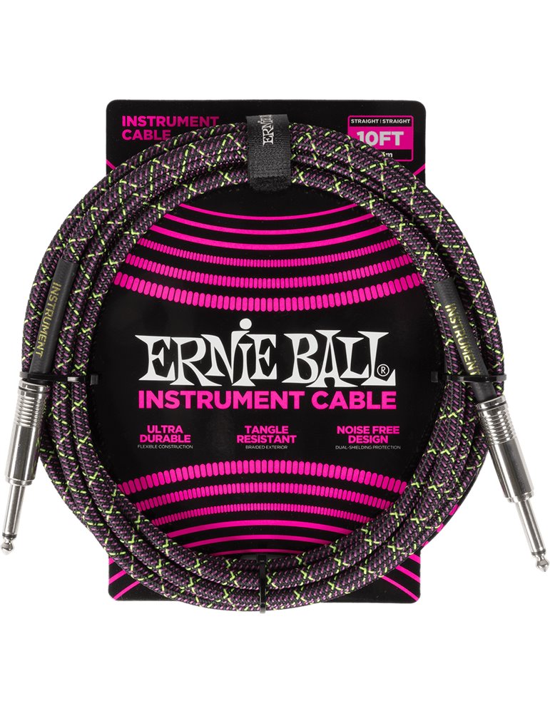 CABLE EB INSTRUMENTO TRENZADO JACK-JACK SS 3 m - Purple Python