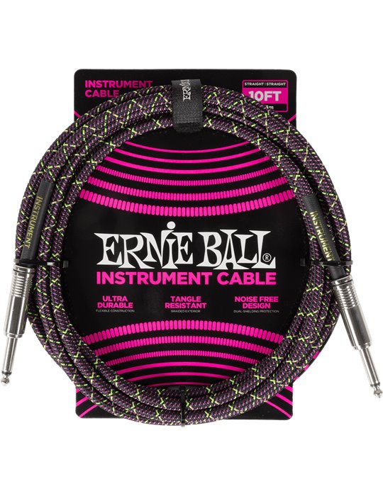 CABLE EB INSTRUMENTO TRENZADO JACK-JACK SS 3 m - Purple Python