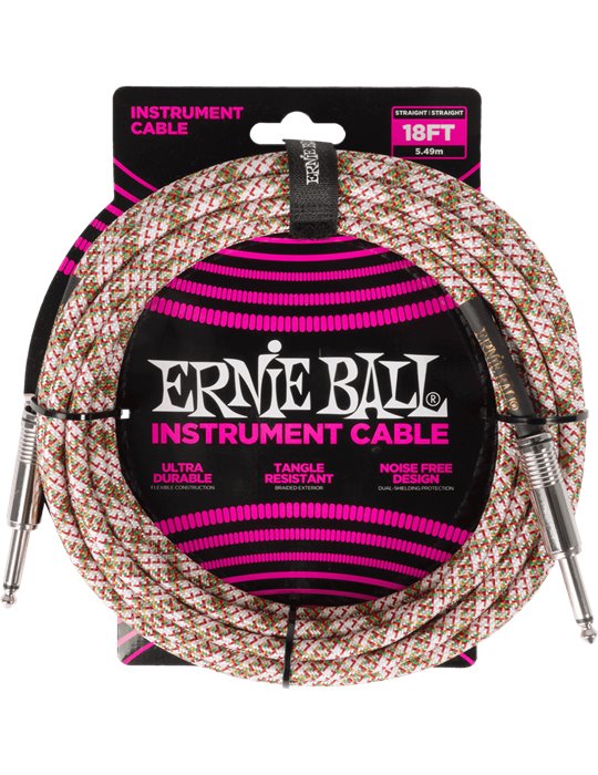 CABLE EB INSTRUMENTO TRENZADO JACK-JACK SS 5,5 m - Emerald Argyle