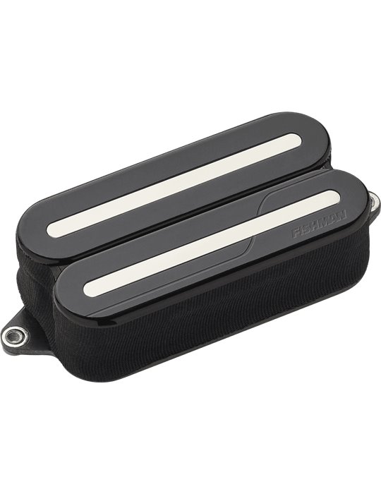 PASTILLA HUMBUCKER FLUENCE MODERN OPEN CORE CERÁMICA RAILS - NEGRA / NICKEL