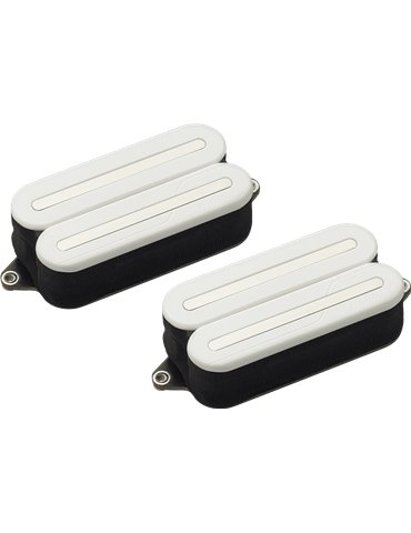 SET 2 PASTILLAS HUMBUCKER FLUENCE MODERN OPEN CORE RAILS - BLANCA / NICKEL