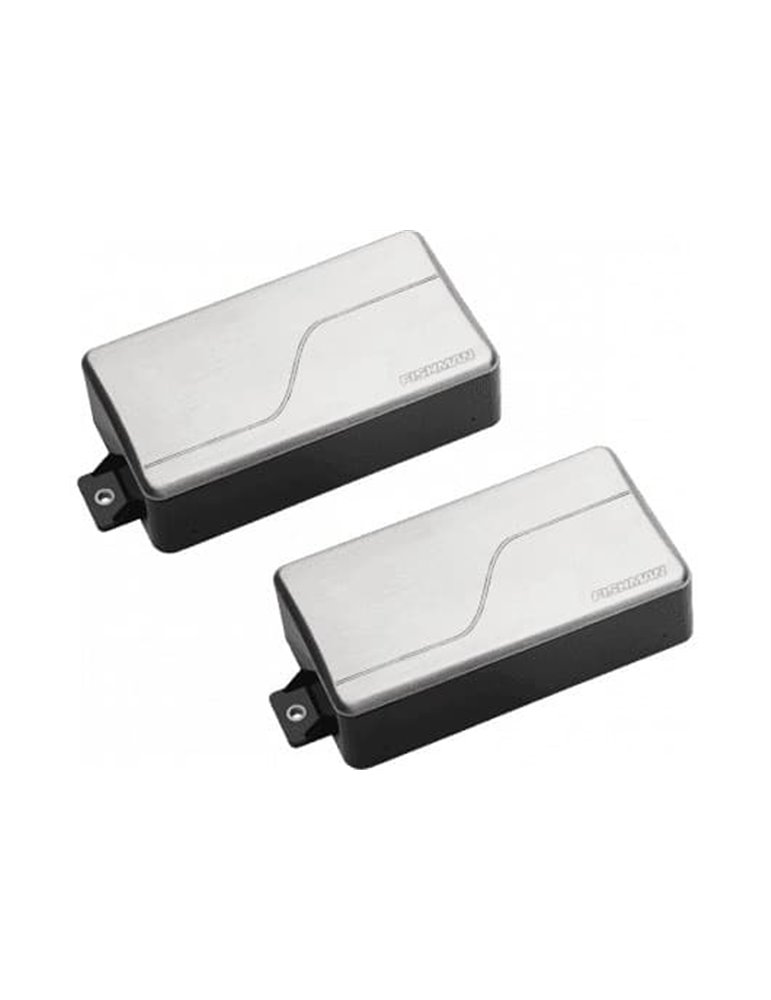 SET 2 PASTILLAS HUMBUCKER MODERN (Alnico & Ceramic) - Acero Pulido