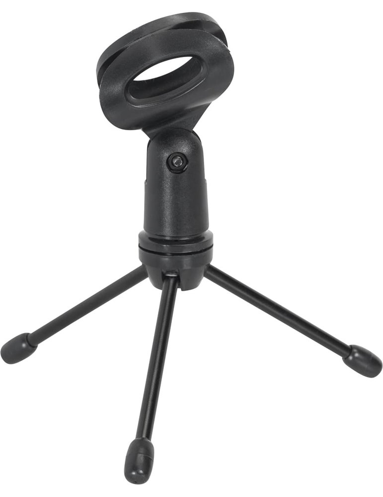 Soporte de micro de sobremesa ?Mini Trípode? para micro con cable
