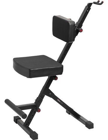 Taburete Deluxe ajustable con soporte para guitarra