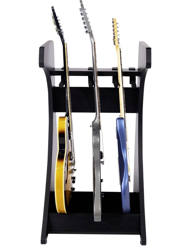 Soporte rack Elite 3 guitarras - negro