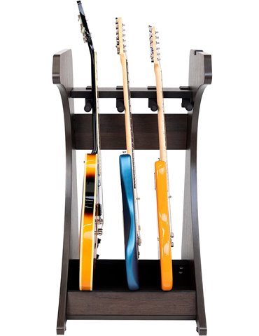 Soporte rack Elite 3 guitarras - marrón