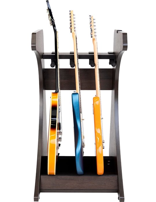Soporte rack Elite 3 guitarras - marrón