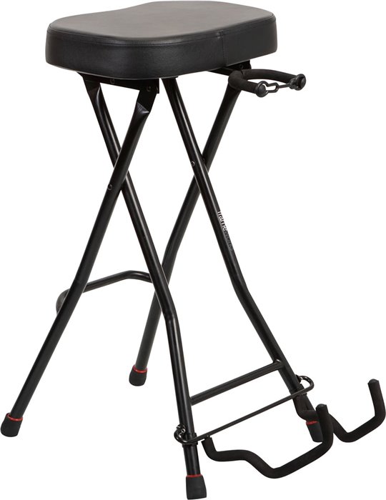 Taburete con soporte para guitarra