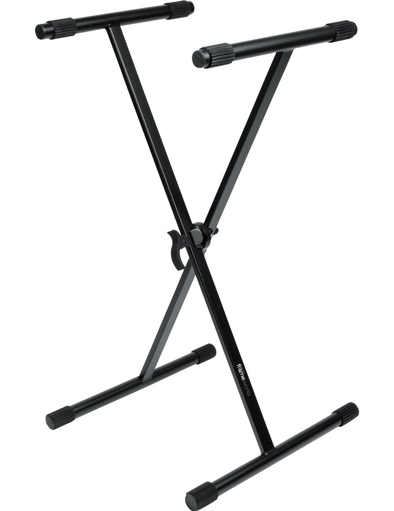 Soporte para teclado tipo X con patas de goma