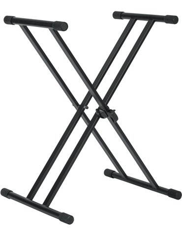 Soporte para teclado robusto tipo X con patas de goma