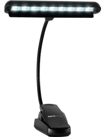 Lámpara de atril con brazo flexible