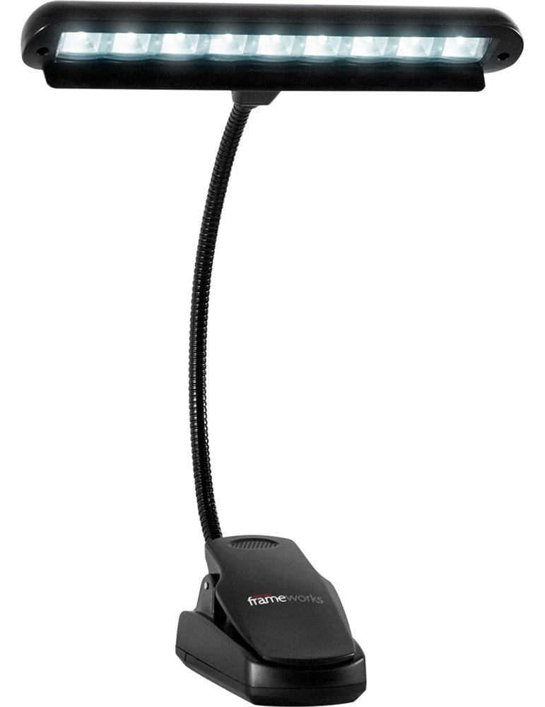 Lámpara de atril con brazo flexible