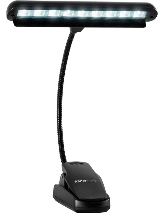 Lámpara de atril con brazo flexible