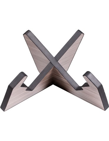 Soporte para guitarra estilo X de madera - Gris