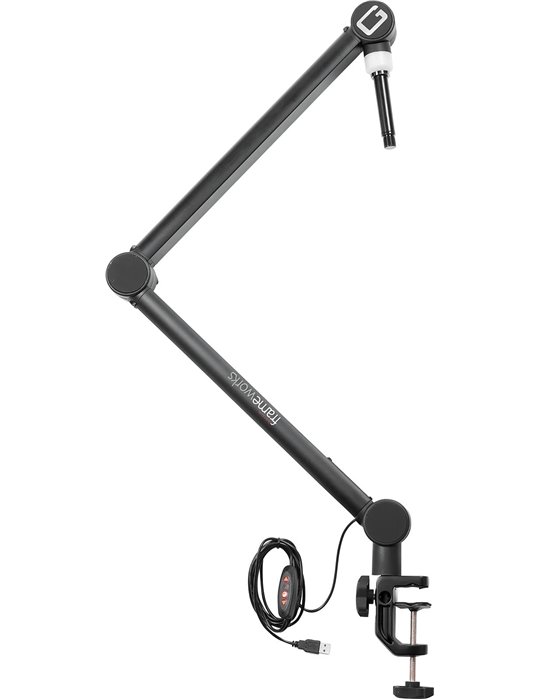 Soporte de micro profesional sobremesa con luz ?On-Air?