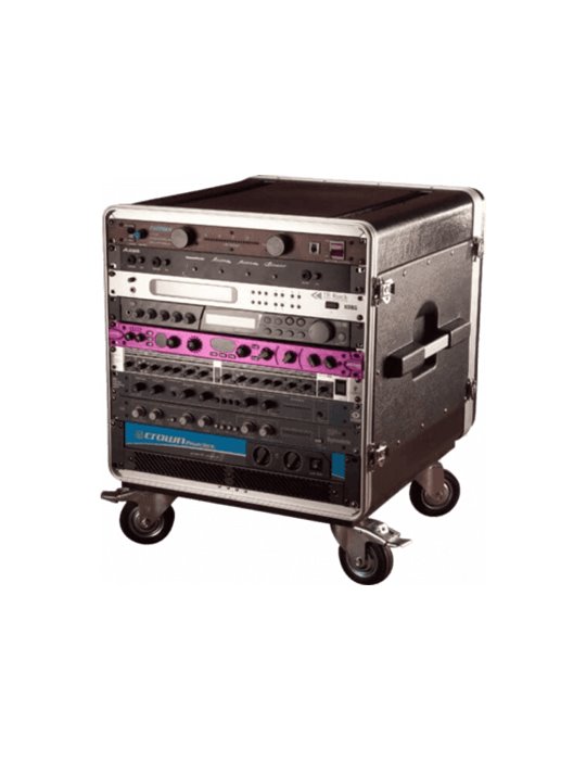 RACK FLIGHT GATOR 19" POLIETILENO PARA 10 UNIDADES - CON RUEDAS