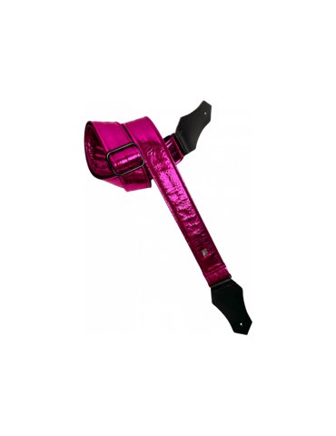 CORREA GUIT/BAJO -  Distressed Vernice Fuchsia