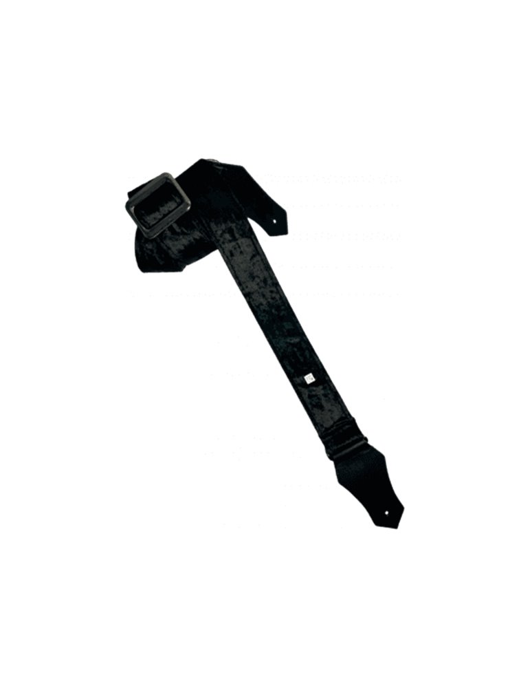 CORREA GUIT/BAJO -  Crushed Velvet Black