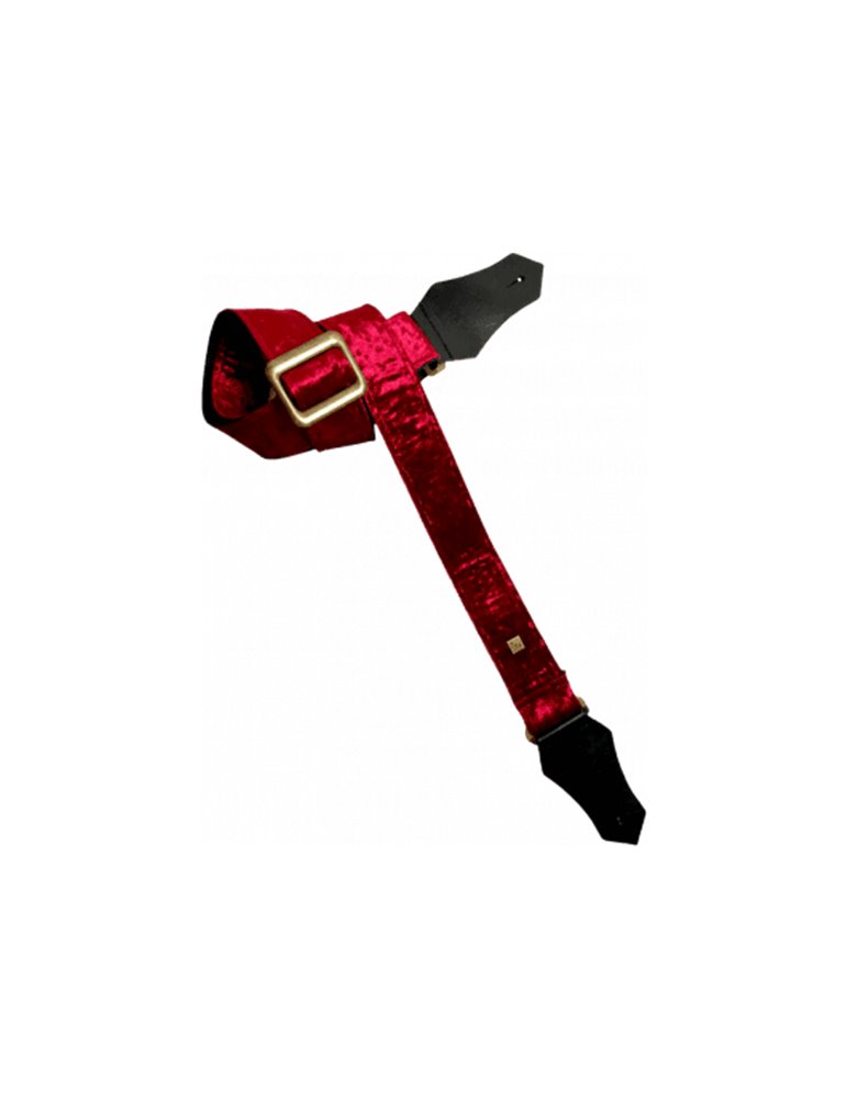 CORREA GUIT/BAJO -  Crushed Velvet Burgundy