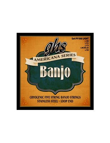 JUEGO BANJO AMERICANA S, STAINLESS STEEL (5 ST) LIGHT