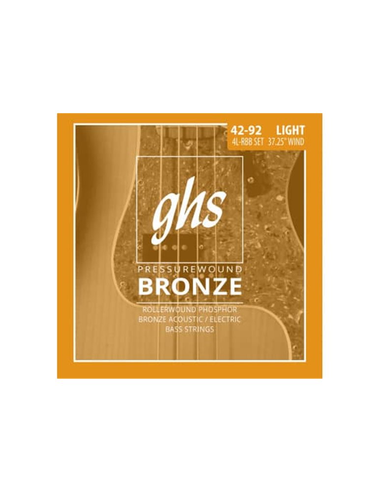 JUEGO BAJO ACÚSTICO PRESSUREWOUND BRONZE LIGHT 42-92