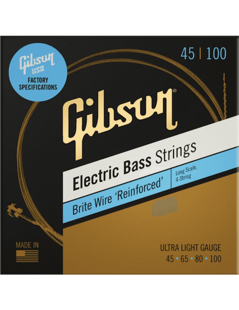 JUEGO BAJO NICKEL BRITE WIRE (ESCALA LARGA) ULTRA LIGHT 45-100