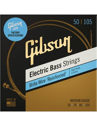 JUEGO BAJO NICKEL BRITE WIRE (ESCALA CORTA) MEDIUM 50-105