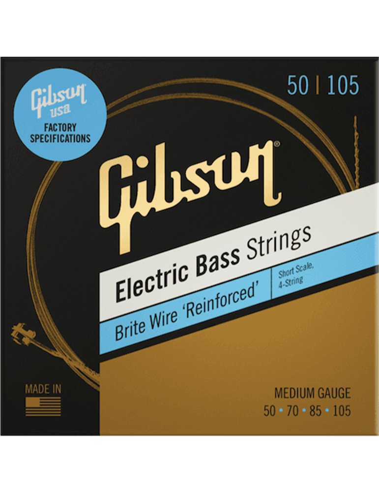 JUEGO BAJO NICKEL BRITE WIRE (ESCALA CORTA) MEDIUM 50-105