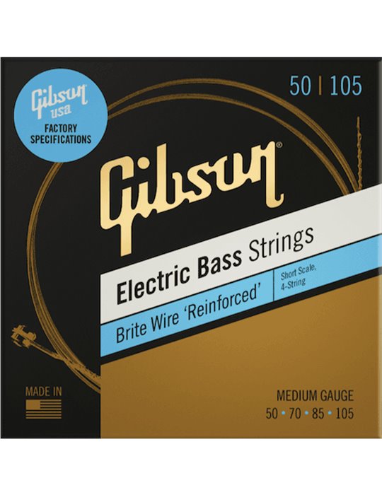 JUEGO BAJO NICKEL BRITE WIRE (ESCALA CORTA) MEDIUM 50-105