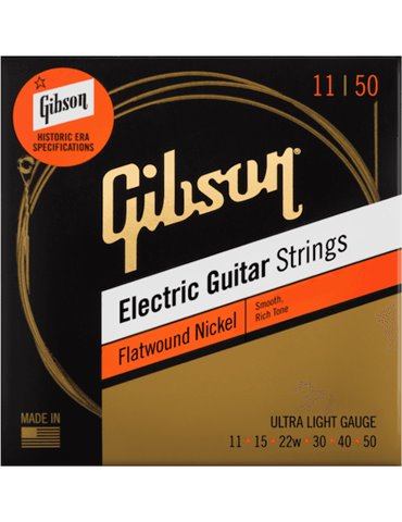 JUEGO ELÉCTRICA NICKEL FLATWOUND ULTRA LIGHT 11-50