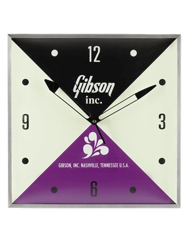 Gibson Vintage Lighted Wall Clock, Gibson Inc. Sign