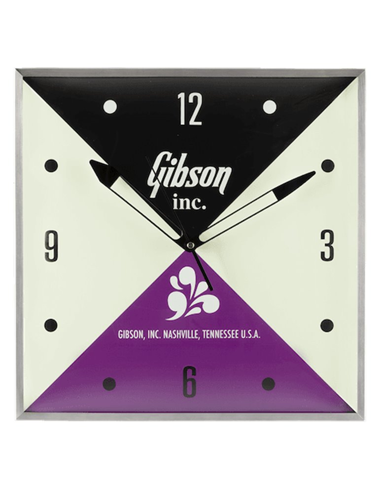 Gibson Vintage Lighted Wall Clock, Gibson Inc. Sign
