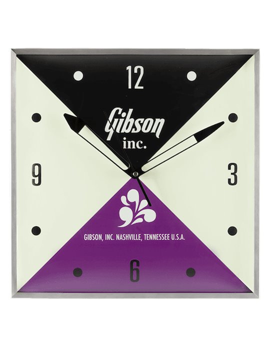 Gibson Vintage Lighted Wall Clock, Gibson Inc. Sign