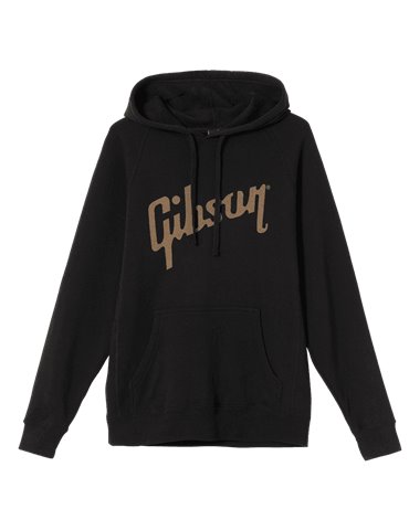 SUDADERA GIBSON LOGO NEGRA (L)