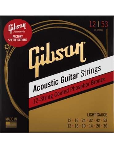 JUEGO ACÚSTICA PHOSPHOR BRONZE MEDIUM 12 St. LIGHT 12-53