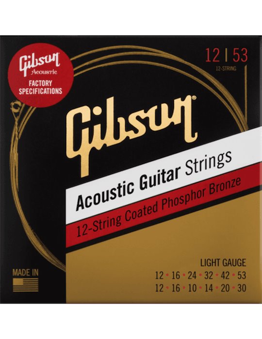 JUEGO ACÚSTICA PHOSPHOR BRONZE MEDIUM 12 St. LIGHT 12-53