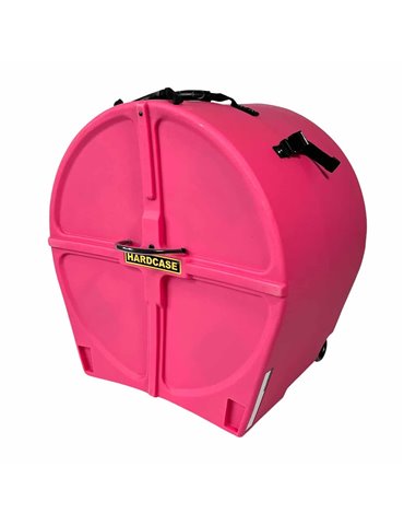 ESTUCHE HARDCASE BOMBO 22" FULL FOAM LINING - ROSA (CON RUEDAS)